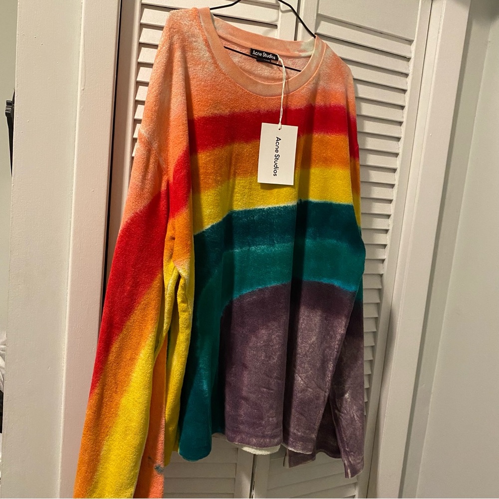 Acne Studios Rainbow Terrycloth Sweatshirt and Shorts